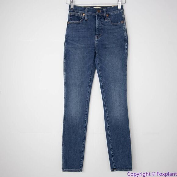 NEW Madewell 10" High-Rise Skinny Jeans in Wendover Wash: TENCEL™, 24 - Picture 2 of 16